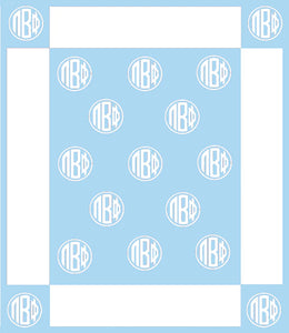 Pi Beta Phi Woven Monogram Circle Blanket (50" x 60")