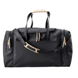 Large Square Duffel- Black Coated Canvas