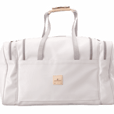 Large Square Duffel-White Coated Canvas